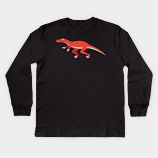 Velociraptor Kids Long Sleeve T-Shirt